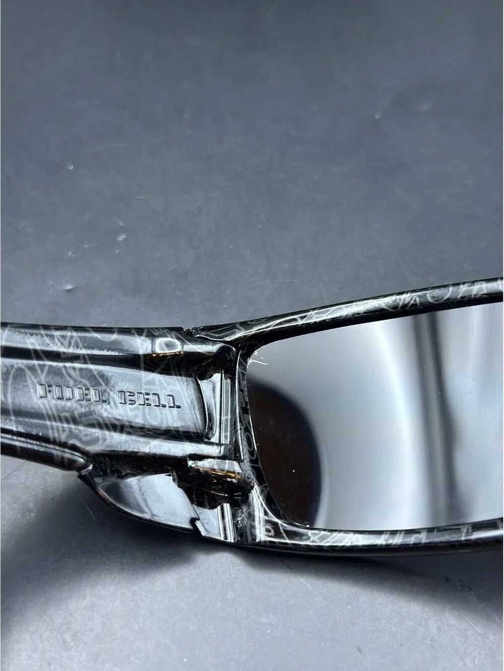 Oakley Fuel Cell Polished Black Ghost Text w/Ice Iridium Lenses